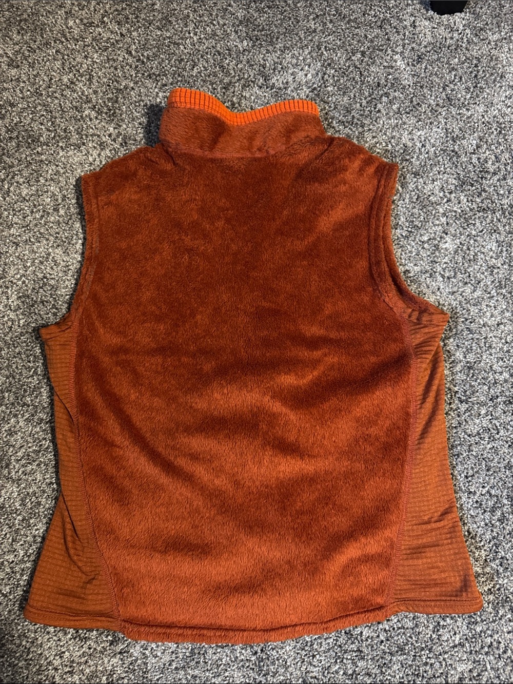Patagonia Orange Fleece Vest - Picture 2 of 3